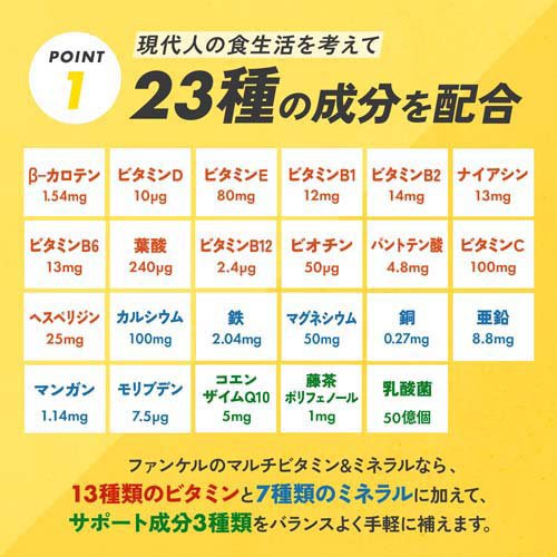 FANCL 綜合維他命與礦物質基底精華 POWER MultiVitamin & Mineral Base POWER