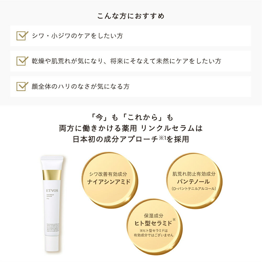 ETVOS 藥用抗皺精華 Medicinal Wrinkle Serum 30g