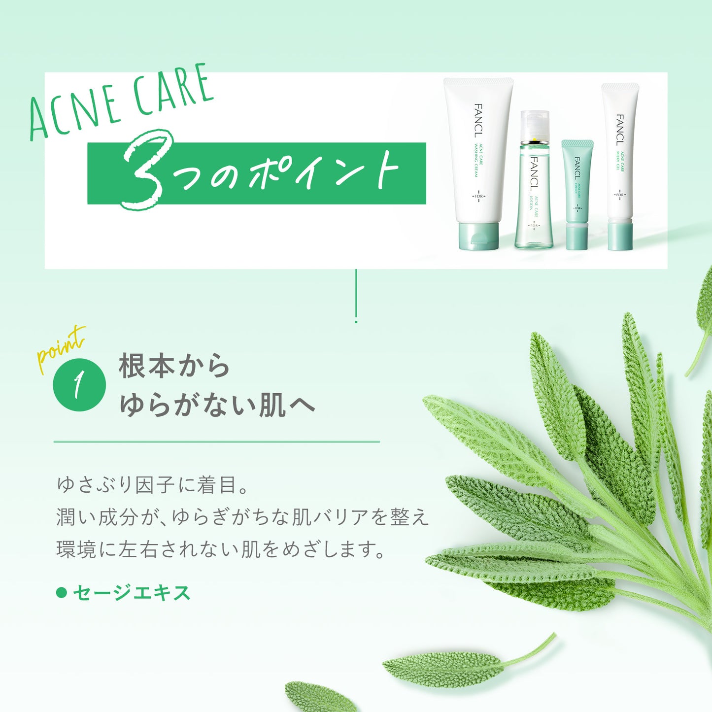 FANCL FDR 淨痘護理潔面霜  FDR Acne Care Facial Cleansing Cream 90g