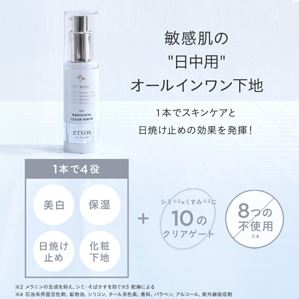 ETVOS 藥用美白防曬透明精華液 Medicated UV Whitening Clear Serum